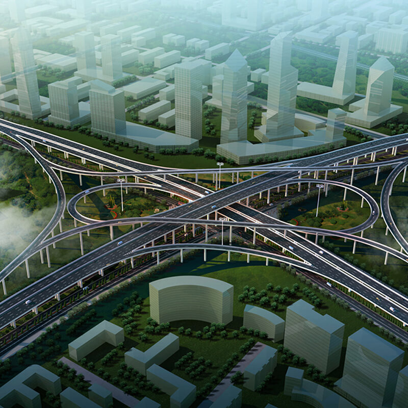 3D Architektur Visualisierung Straßen