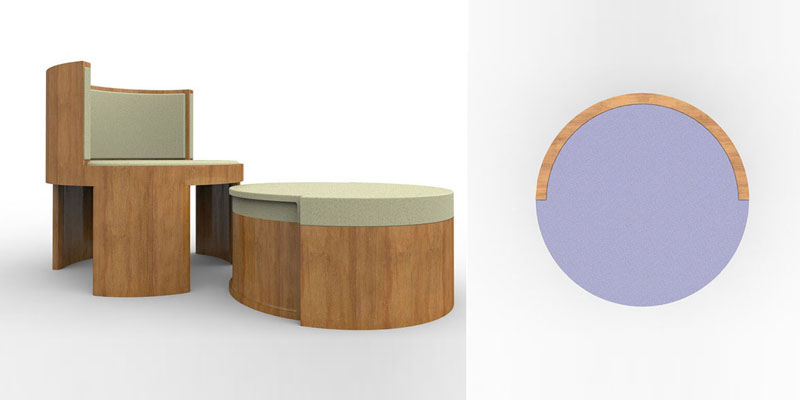 3D-Modelle Sofa und Sessel für Webshop