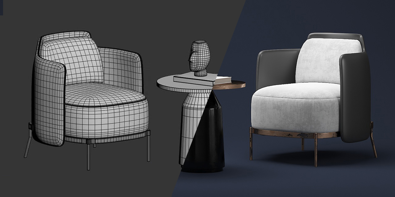 3D Rendering und Modellierung für Möbel - Farb Visualisierung | Profi-3d.de