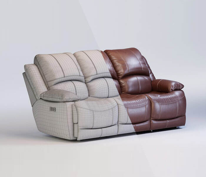 3D Sofa-sessel Visualisierung