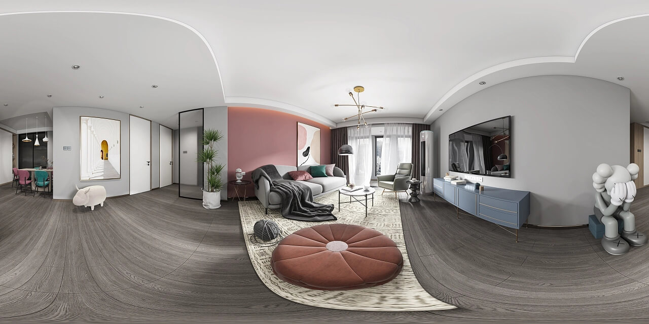 3D Wohnzimmer Visualisierung