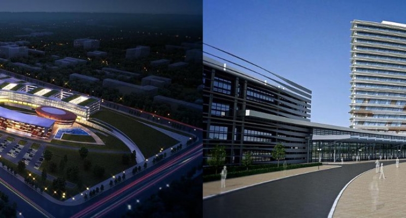 Architekturplanung & Design eines Krankenhauses - 3D Visualisierung